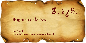 Bugarin Éva névjegykártya