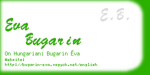 eva bugarin business card